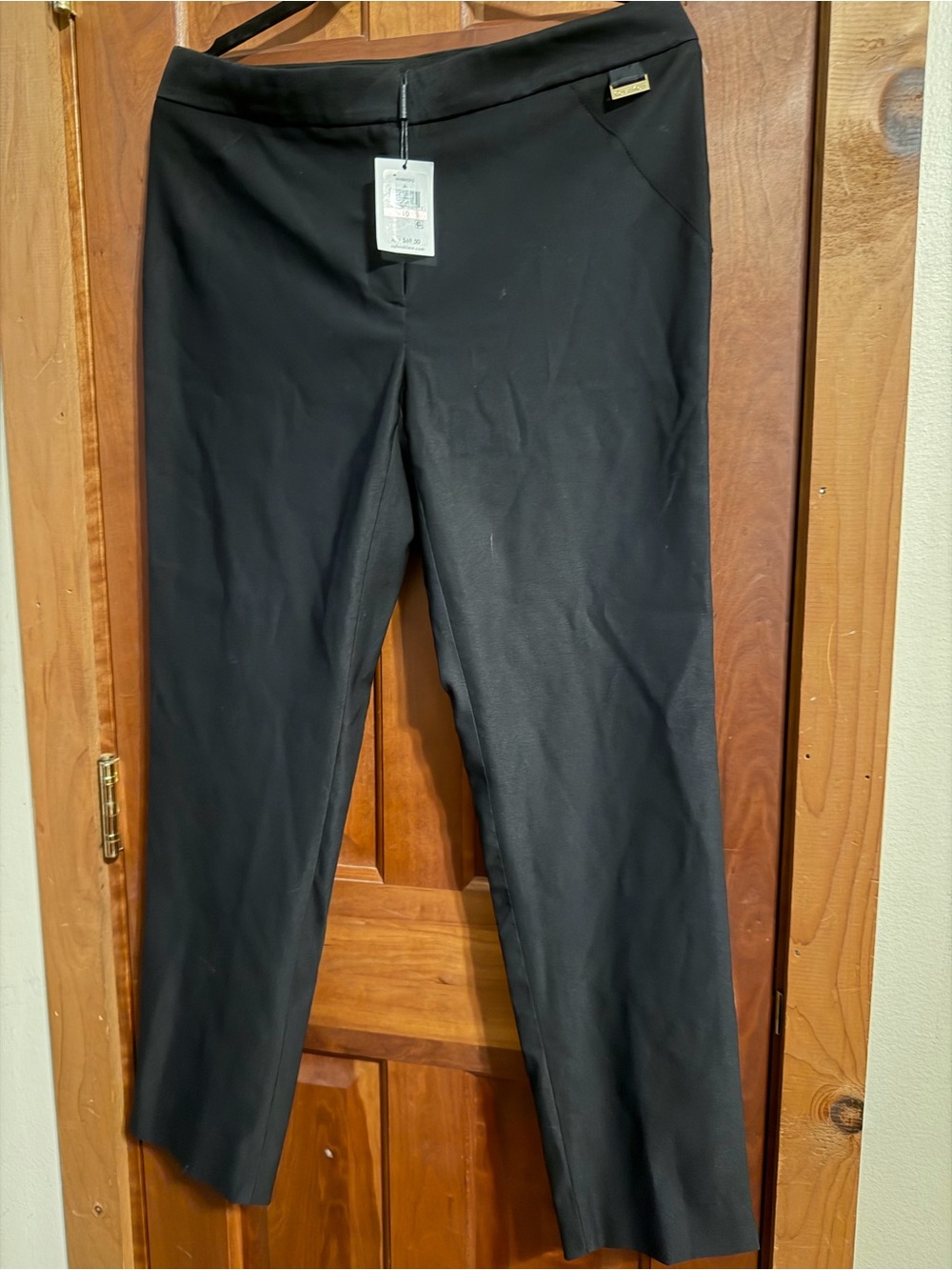 Calvin Klein Black Pull-On Stretch Pants